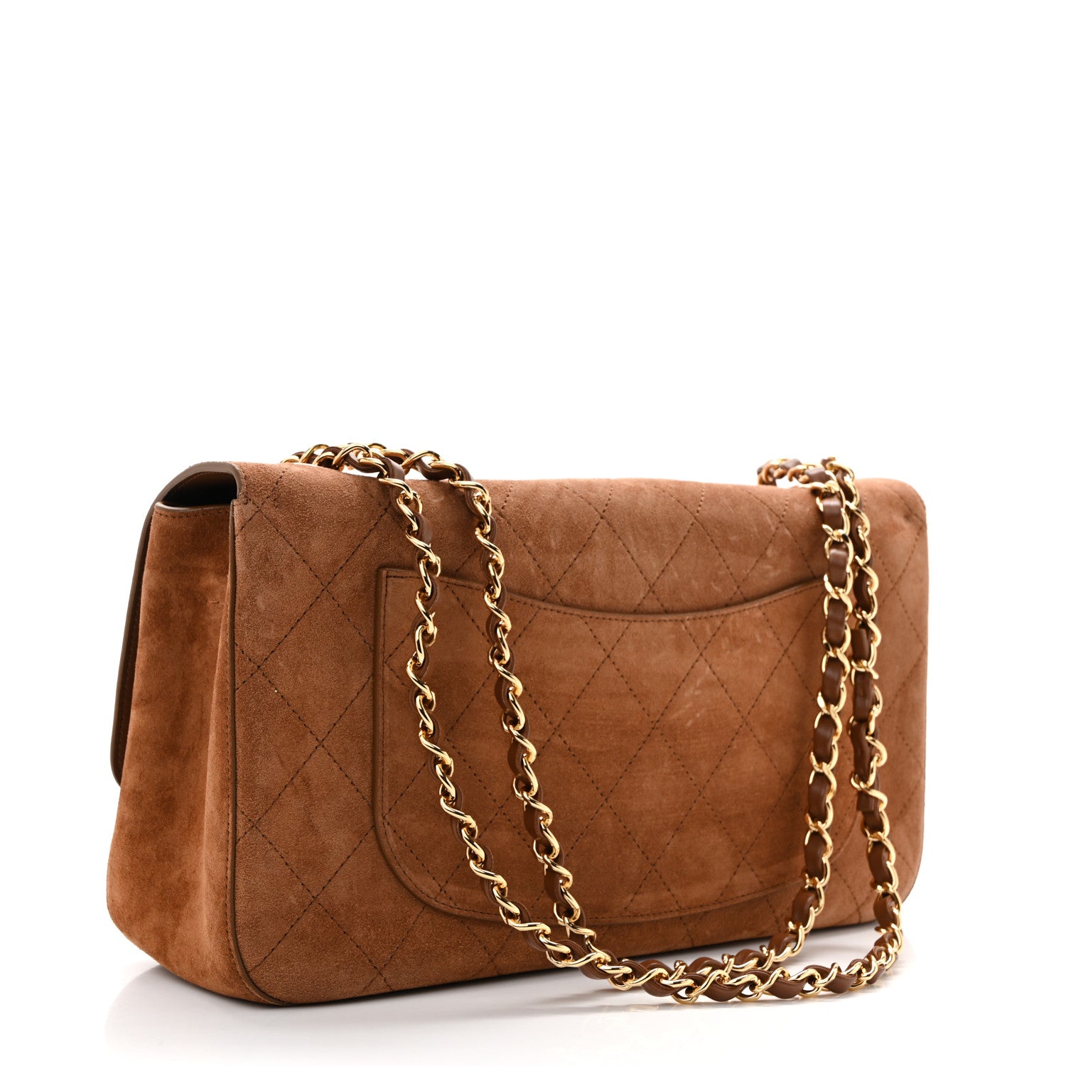 Chanel Suede Calfskin Small Souplissimo Maxi Flap Camel 2 of 11