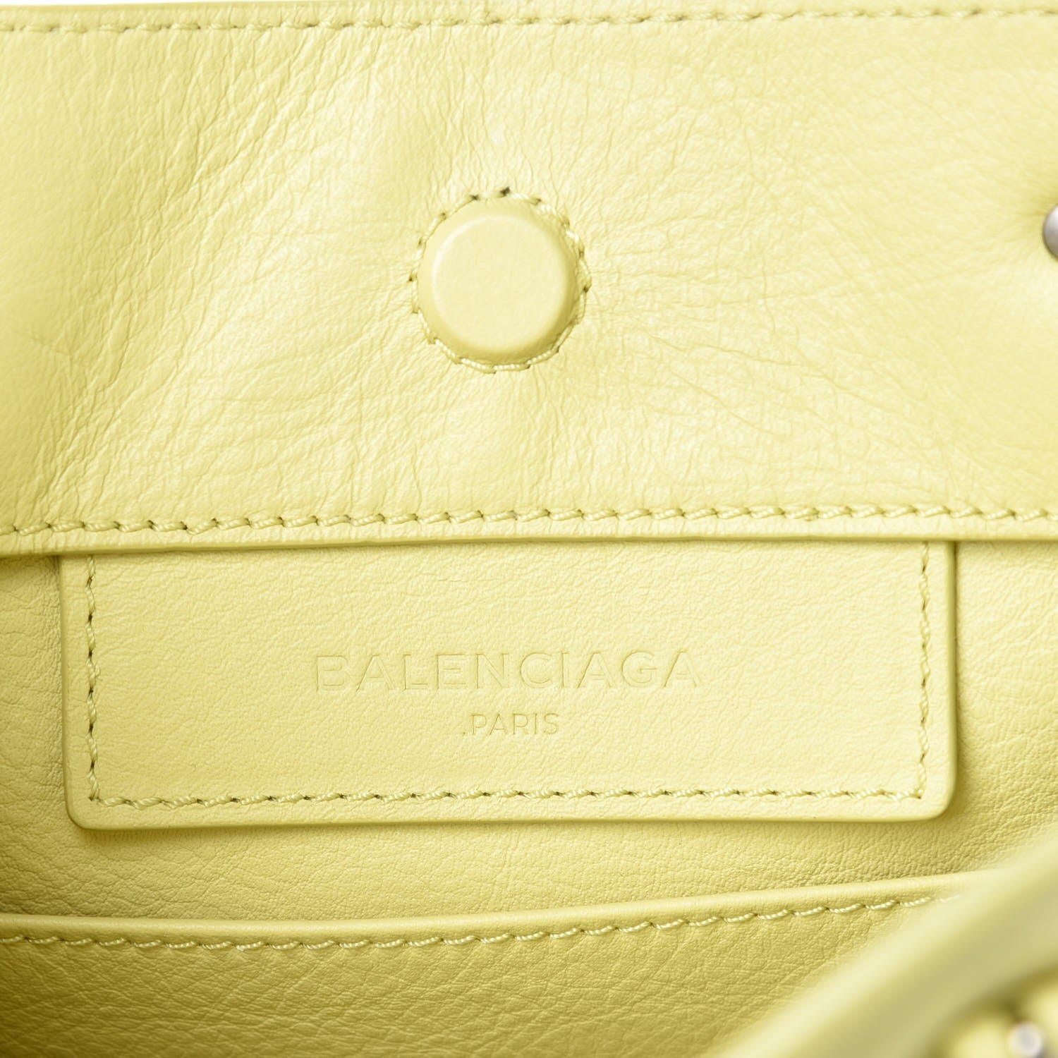 Balenciaga Calfskin Papier Mini A4 Jaune Poussin 6 of 16