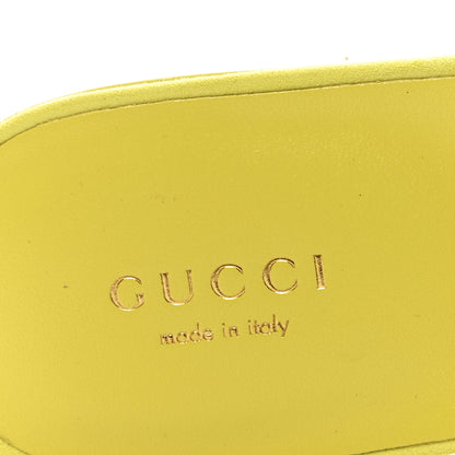 Gucci Kid Scamosciato Interlocking G Cut Out Slide Sandals 37 Dolly Pink 7 of 9