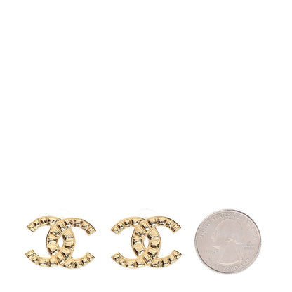 Chanel CC Earrings Gold 2 of 5