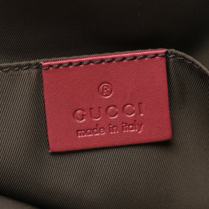 Gucci GG Monogram Medium Web Handle Vertical Tote Red 6 of 10