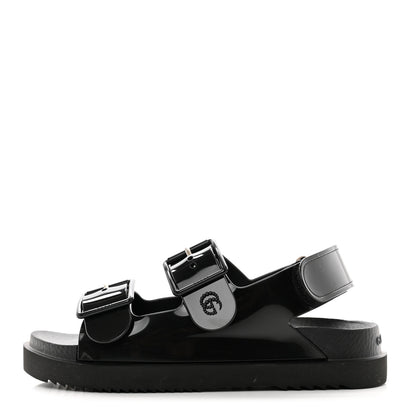 Gucci Rubber Mini Double G Womens Isla Dad Sandals 35 Black 1 of 8