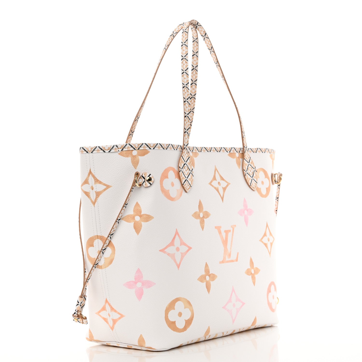 Louis Vuitton Monogram Giant By The Pool 2.0 Neverfull MM Beige 3 of 9