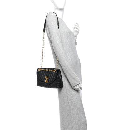 Louis Vuitton Calfskin LV New Wave Chain Bag Black 2 of 11
