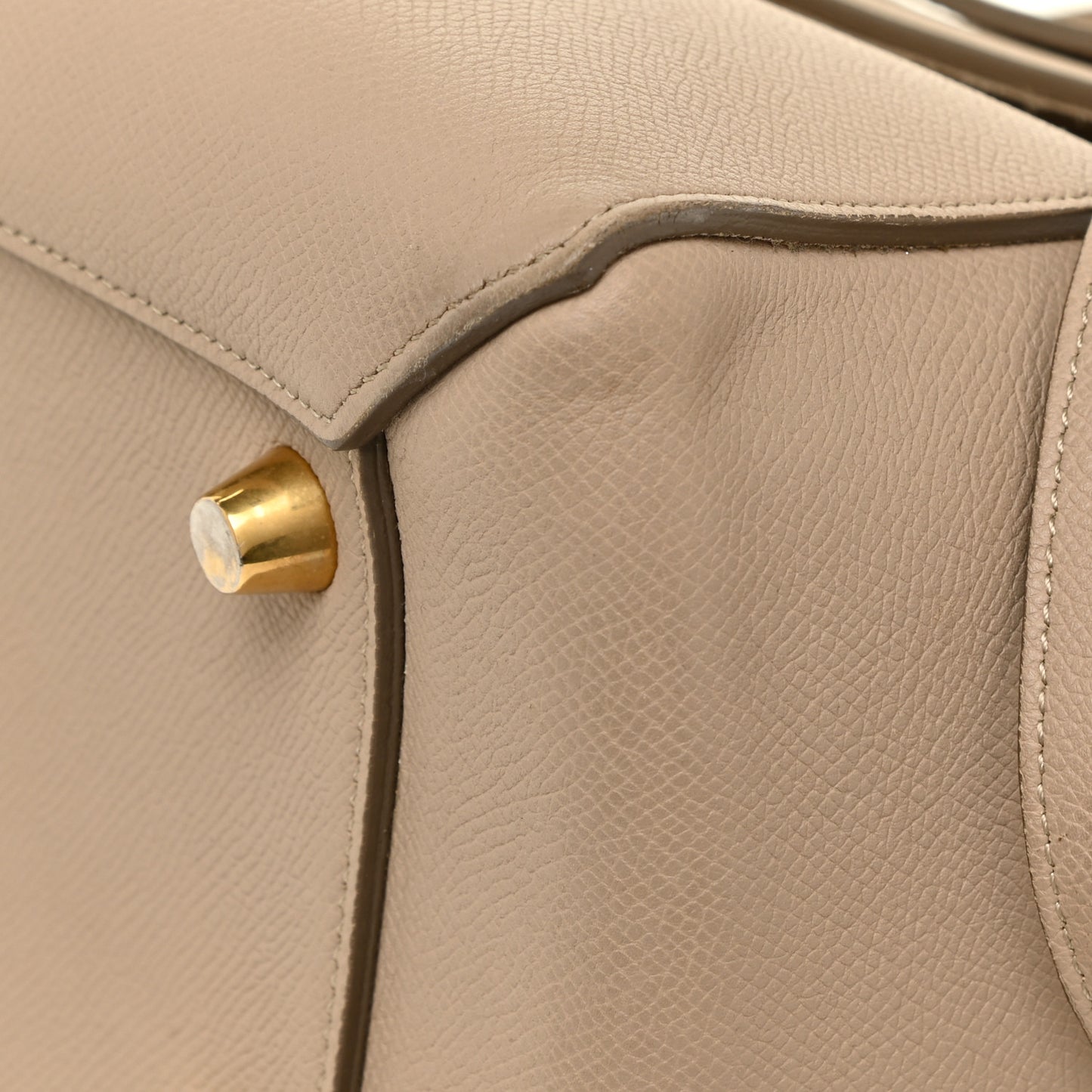 Grained Calfskin Mini Belt Bag Light Taupe