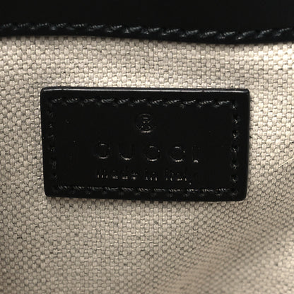 Gucci Calfskin GG Matelasse Bucket Bag Black 6 of 11
