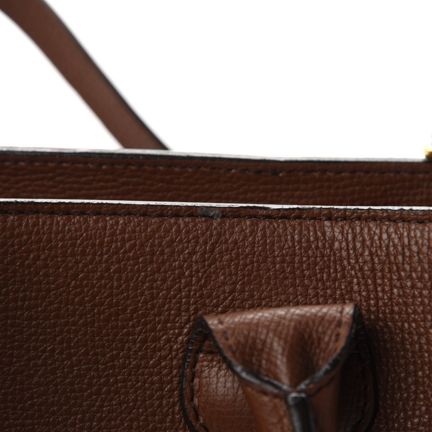 Grainy Calfskin House Check Medium Banner Tote Tan