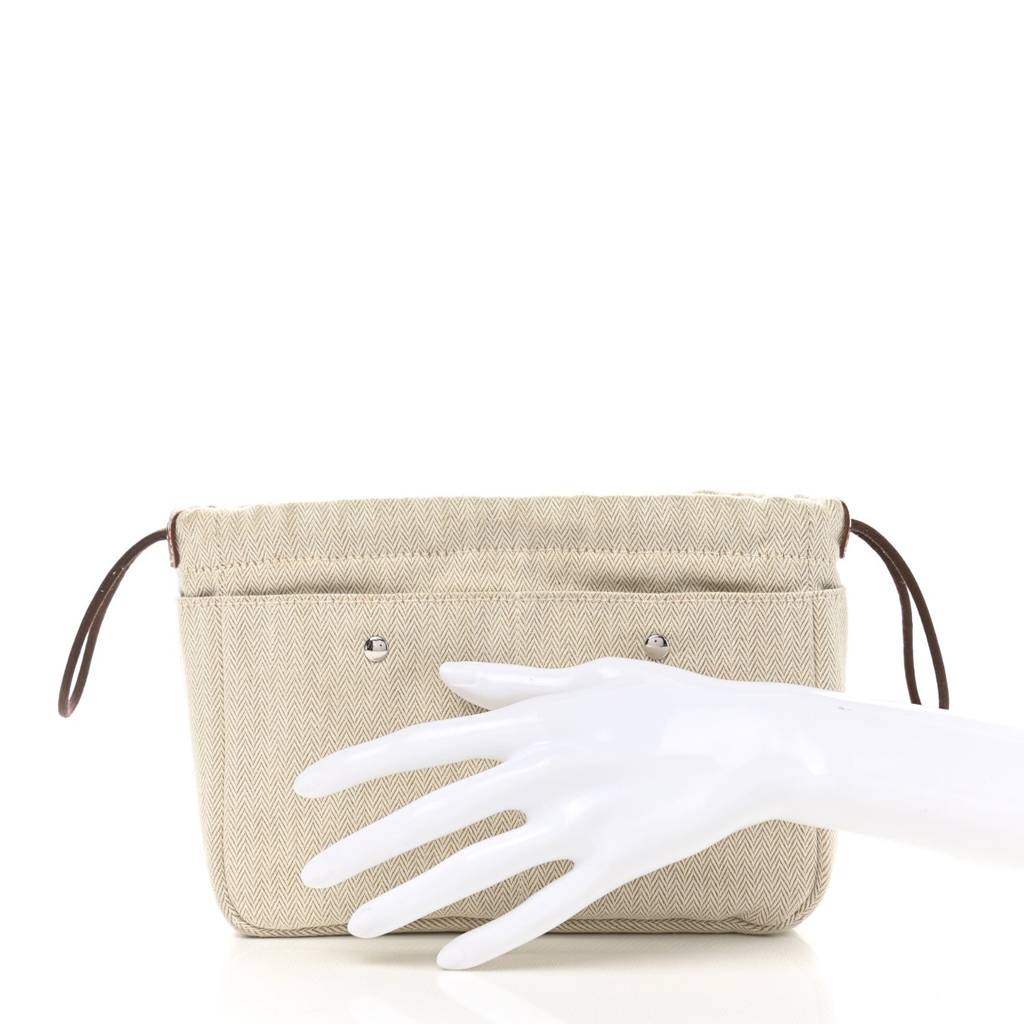 Canvas Barenia Fourbi 20 PM Pouch Naturel Fauve