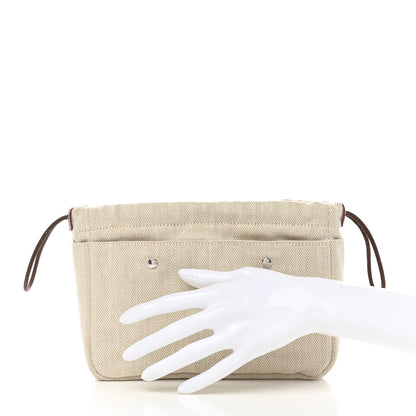 Hermes Canvas Barenia Fourbi 20 PM Pouch Naturel Fauve 2 of 11