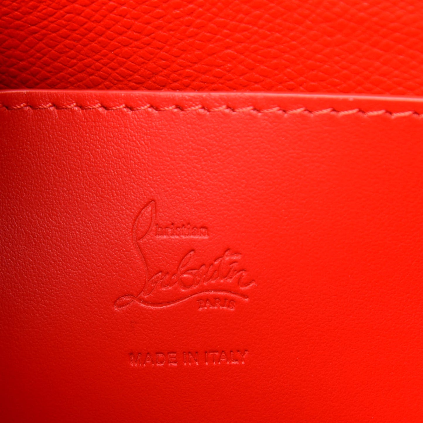 Crocodile Embossed Calfskin Spiked Small Cabarock Shopper Tote Red