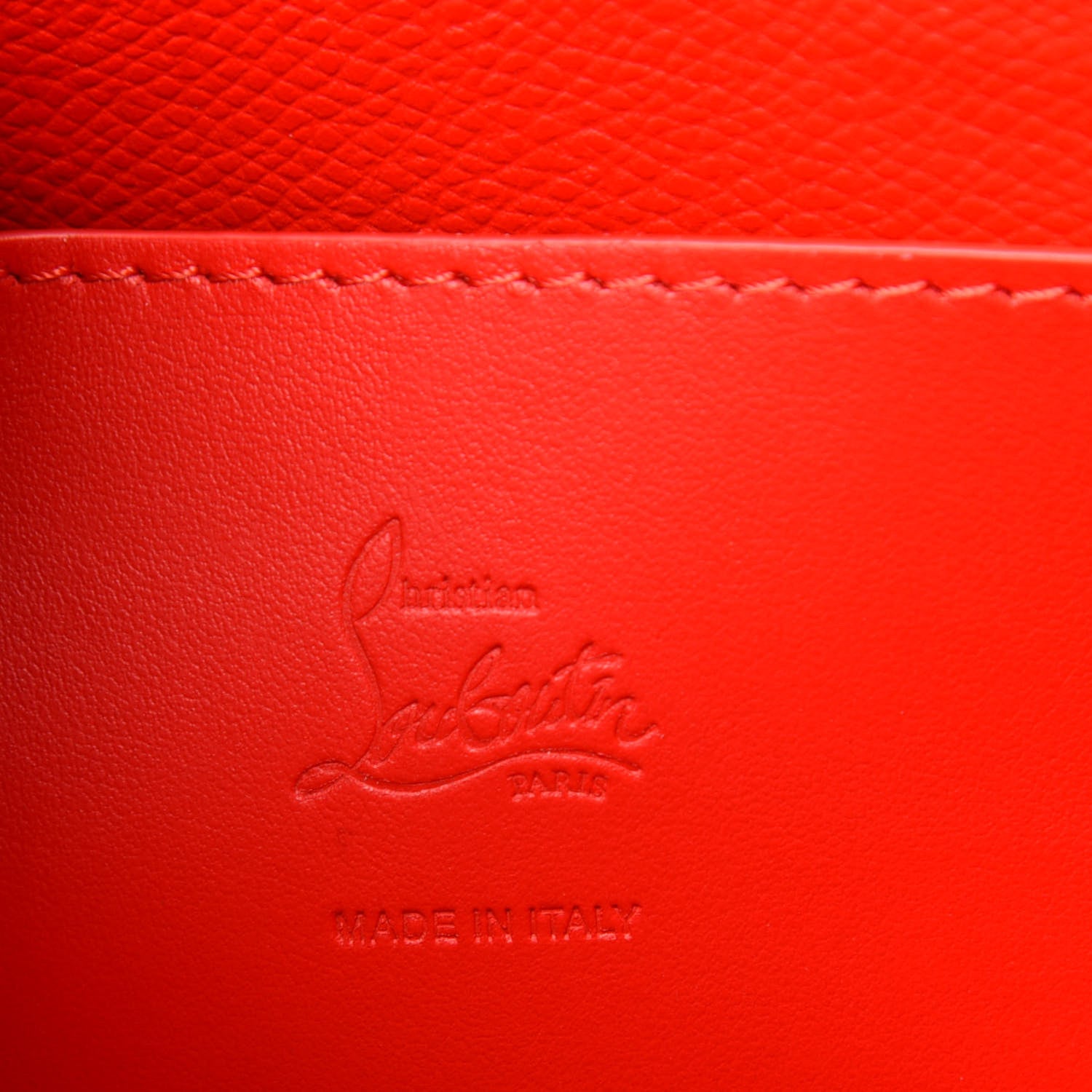 Christian Louboutin Crocodile Embossed Calfskin Spiked Small Cabarock Shopper Tote Red 6 of 9