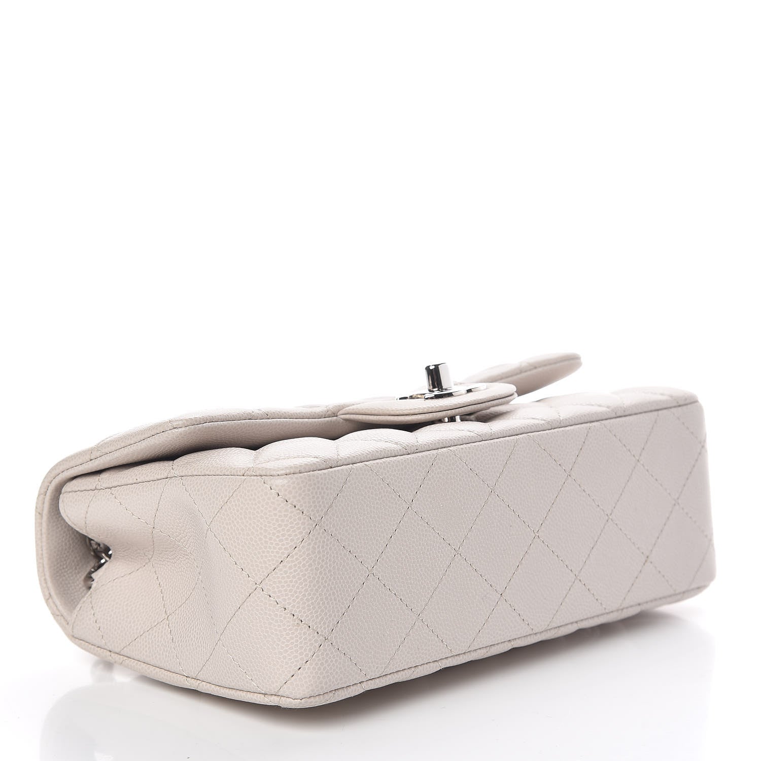 Chanel Caviar Quilted Mini Rectangular Flap Ivory 4 of 11