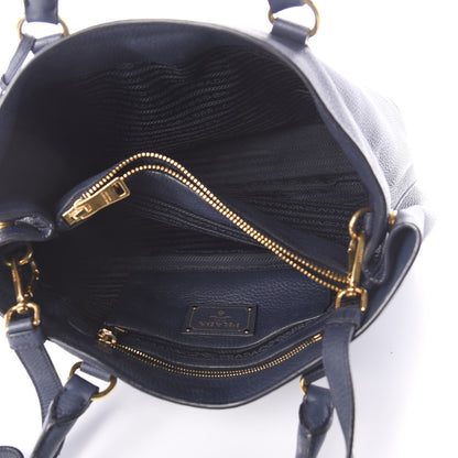 Prada Vitello Daino Tote Bluette 6 of 10