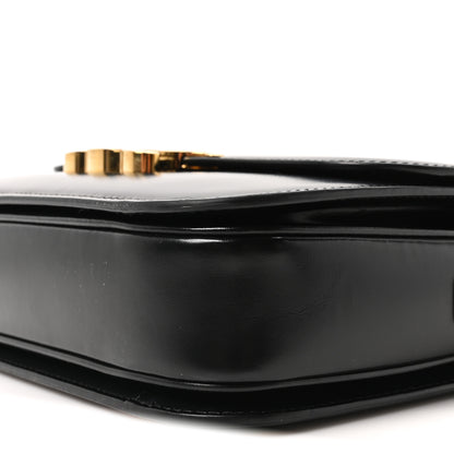 Celine Shiny Calfskin Medium Triomphe Black 10 of 10