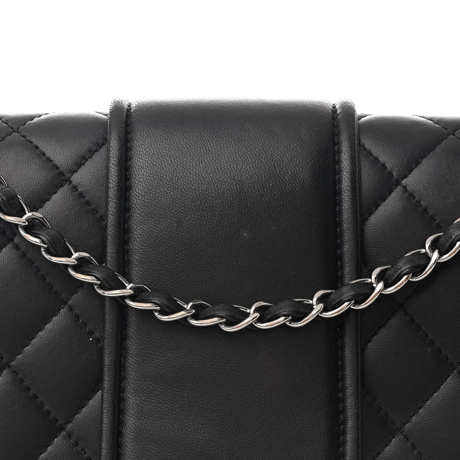 Chanel Lambskin Quilted Elementary Chic Flap Black 8 of 12