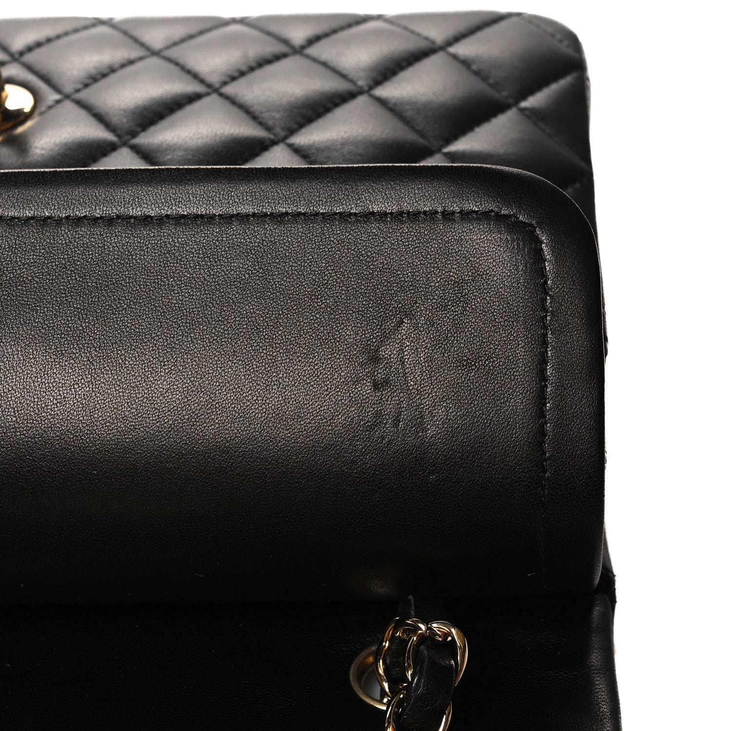 Chanel Lambskin Quilted Medium Double Flap Black 11 of 12