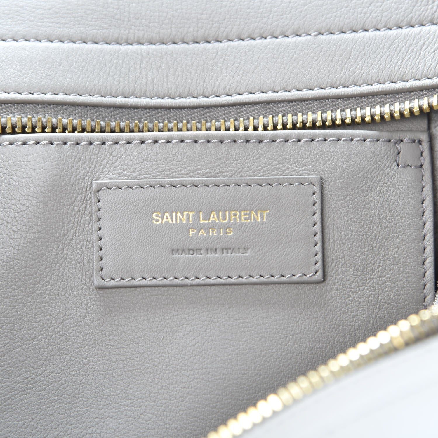 Saint Laurent Smooth Calfskin Small Cabas Monogram Fog 7 of 8