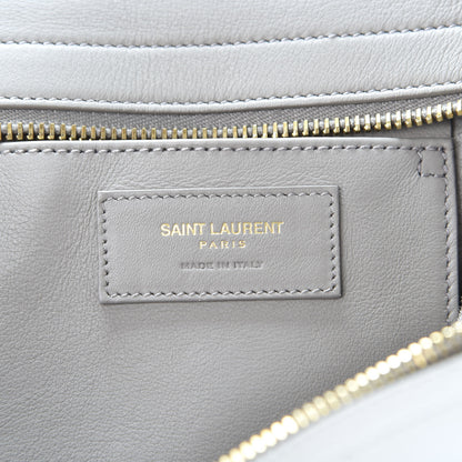 Saint Laurent Smooth Calfskin Small Cabas Monogram Fog 7 of 8