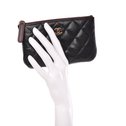 Chanel Caviar Quilted Small Cosmetic Case Black 2 of 9