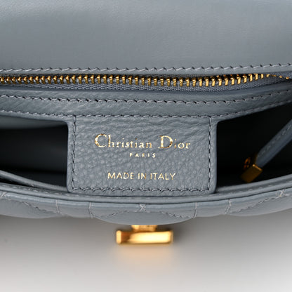 Christian Dior Calfskin Cannage Small Caro Bag Cloud Blue 6 of 10