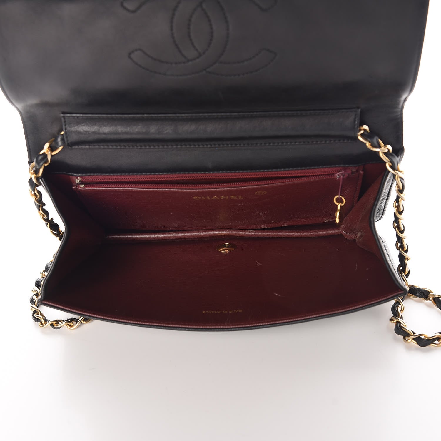 Chanel Lambskin Quilted Small Single Flap Black 7 of 12