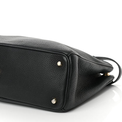 Christian Dior Bullcalf Medium Diorissimo Tote Black Rose Indien 9 of 9