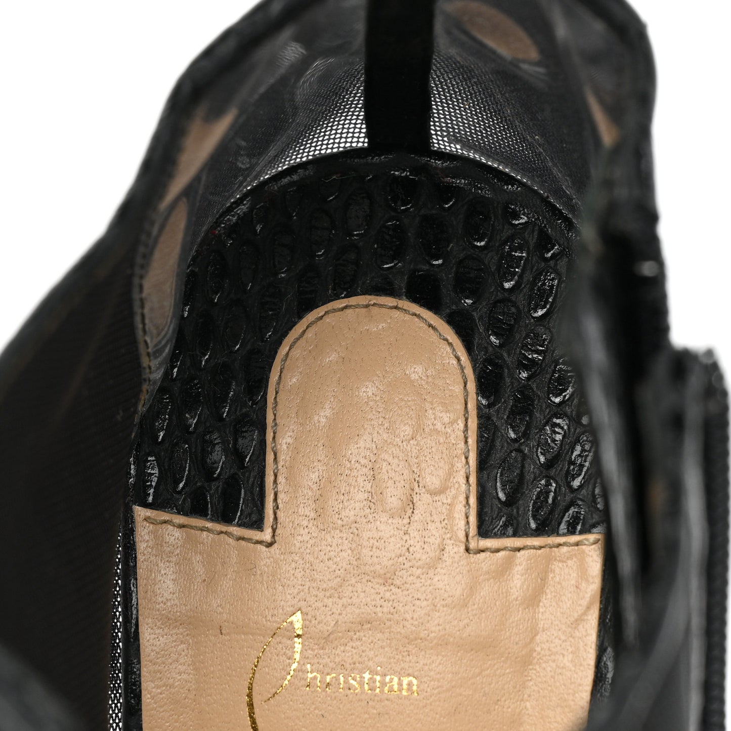 Calfskin Jurassic Rete Trouble 100 Booties 38.5 Black