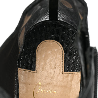 Christian Louboutin Calfskin Jurassic Rete Trouble 100 Booties 38.5 Black 8 of 10