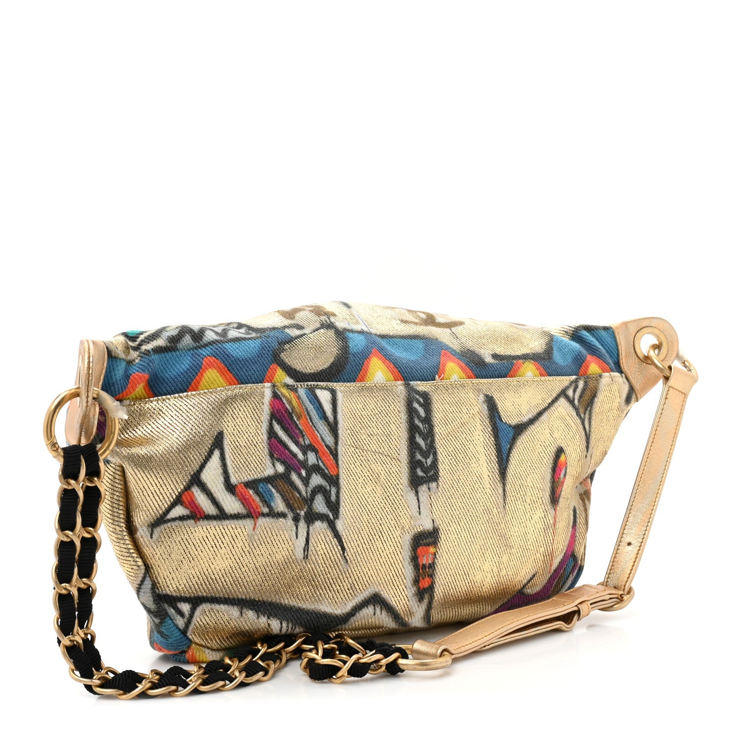 Chanel Graffiti Printed Canvas Street Spirit Waist Belt Bag Multicolor 3 of 15