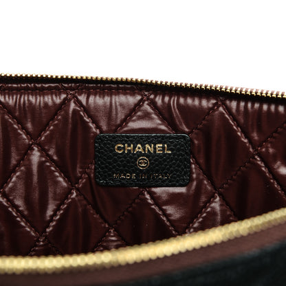 Chanel Caviar Quilted Medium Cosmetic Case Black 6 of 8