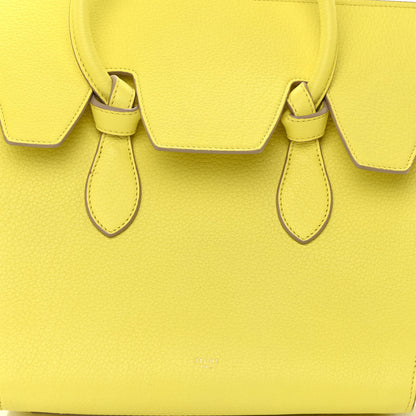 Celine Crisped Calfskin Mini Tie Knot Tote Fluo Yellow 7 of 10