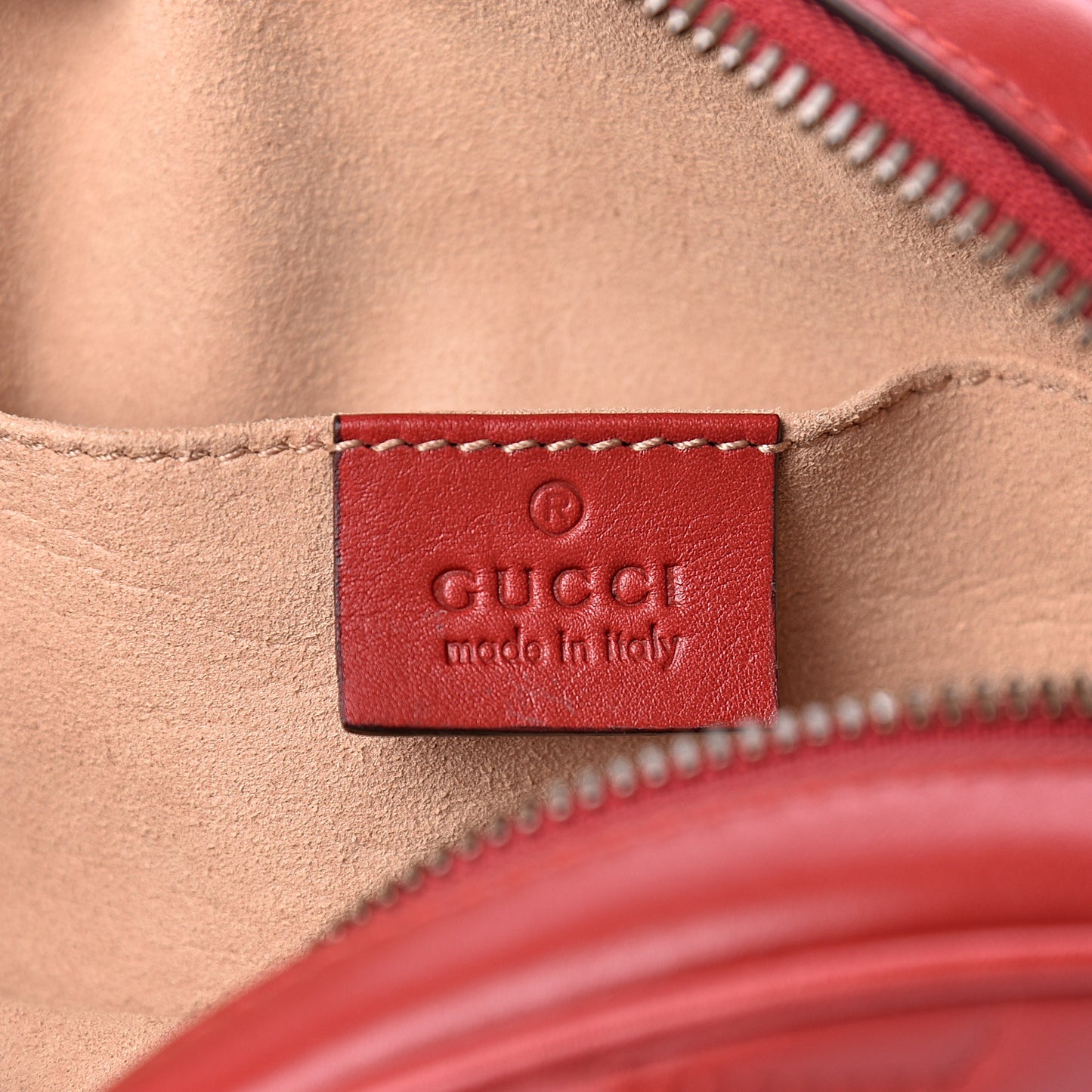 Calfskin Matelasse GG Marmont Belt Bag 85 34 Hibiscus Red
