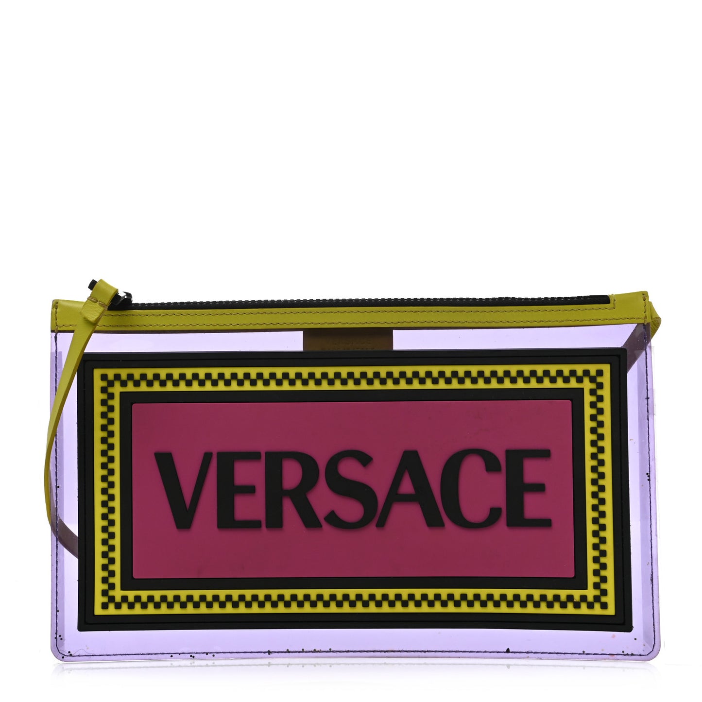 Vinyl Rubber Calfskin 90s Logo Pouch Multicolor