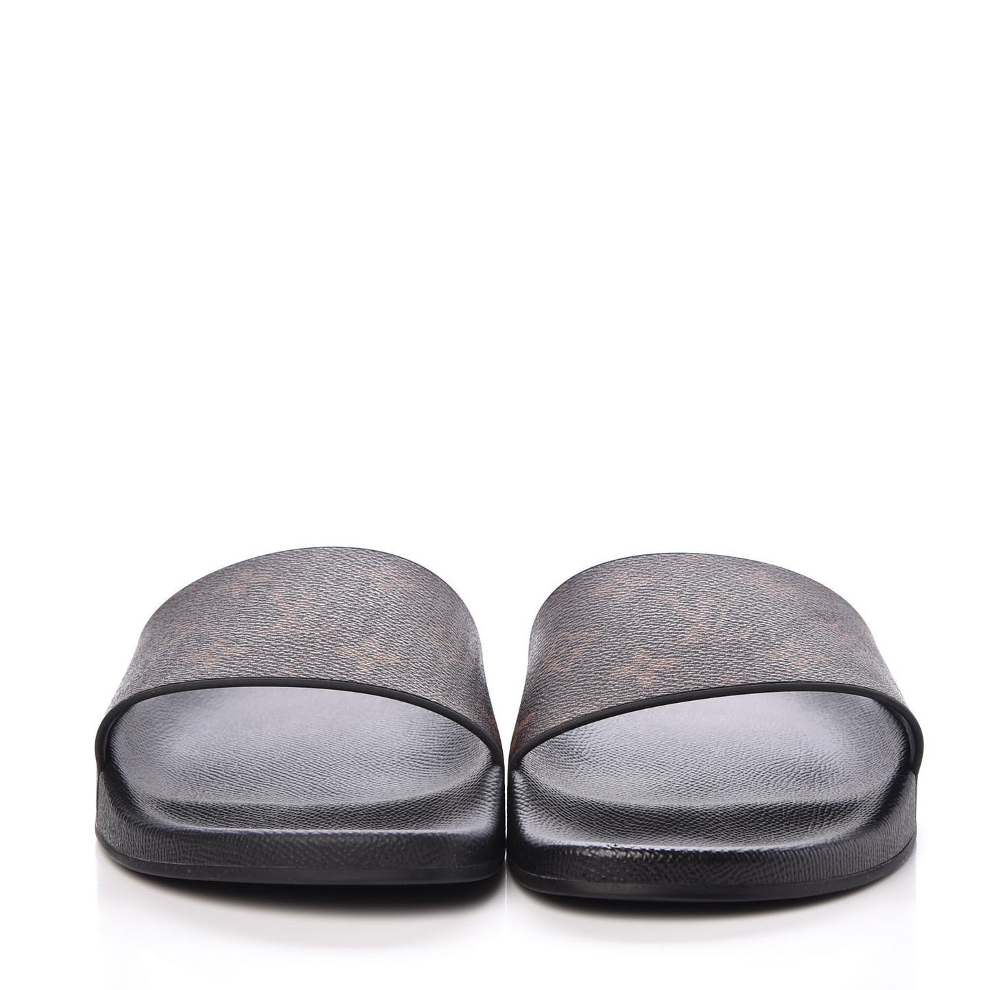 Rubber Monogram Mens Waterfront Mules 6.5 Macassar