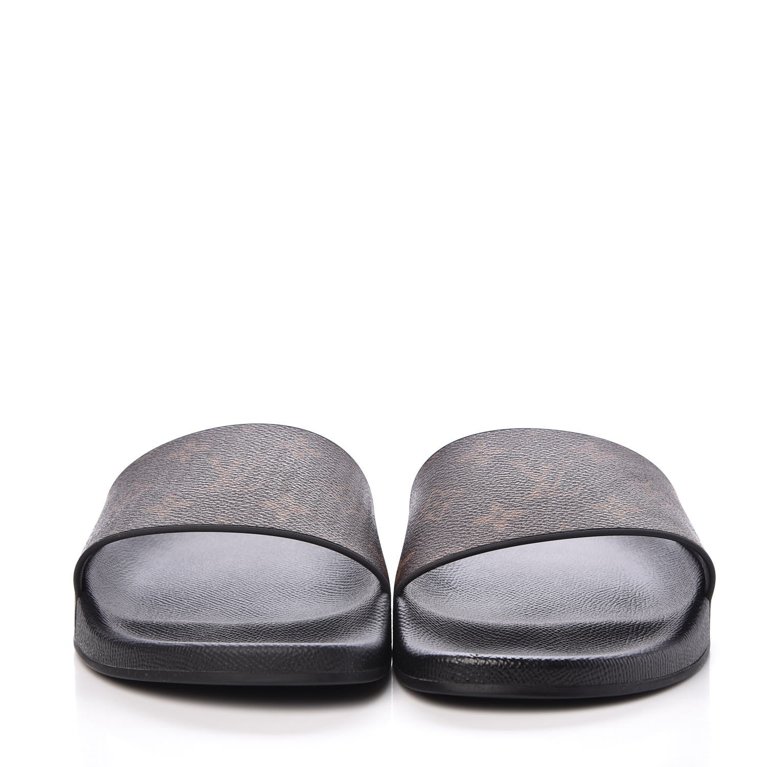 Louis Vuitton Rubber Monogram Mens Waterfront Mules 6.5 Macassar 2 of 8