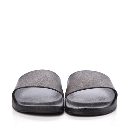 Louis Vuitton Rubber Monogram Mens Waterfront Mules 6.5 Macassar 2 of 8