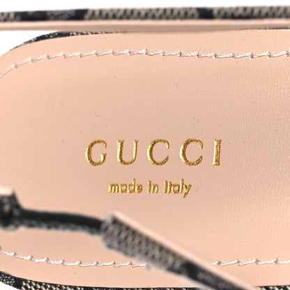 Gucci Monogram Horsebit Womens Slingback Ballet Flat 40 Beige Blue 9 of 12
