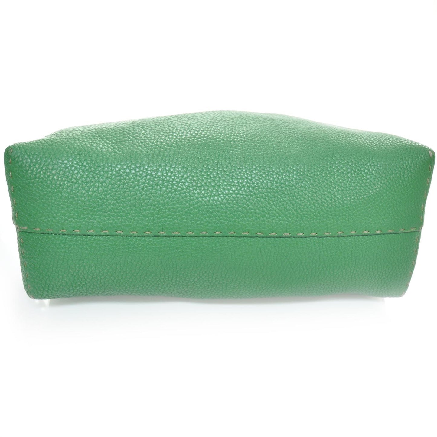 Calfskin Romano Selleria Shopping Tote Emerald Green