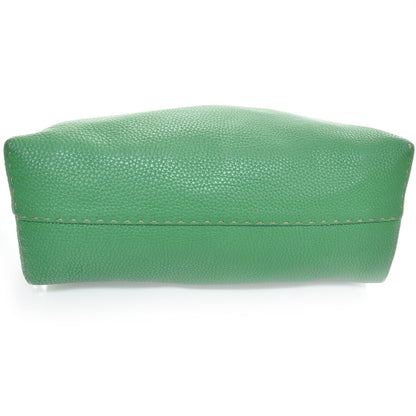 Fendi Calfskin Romano Selleria Shopping Tote Emerald Green 4 of 11