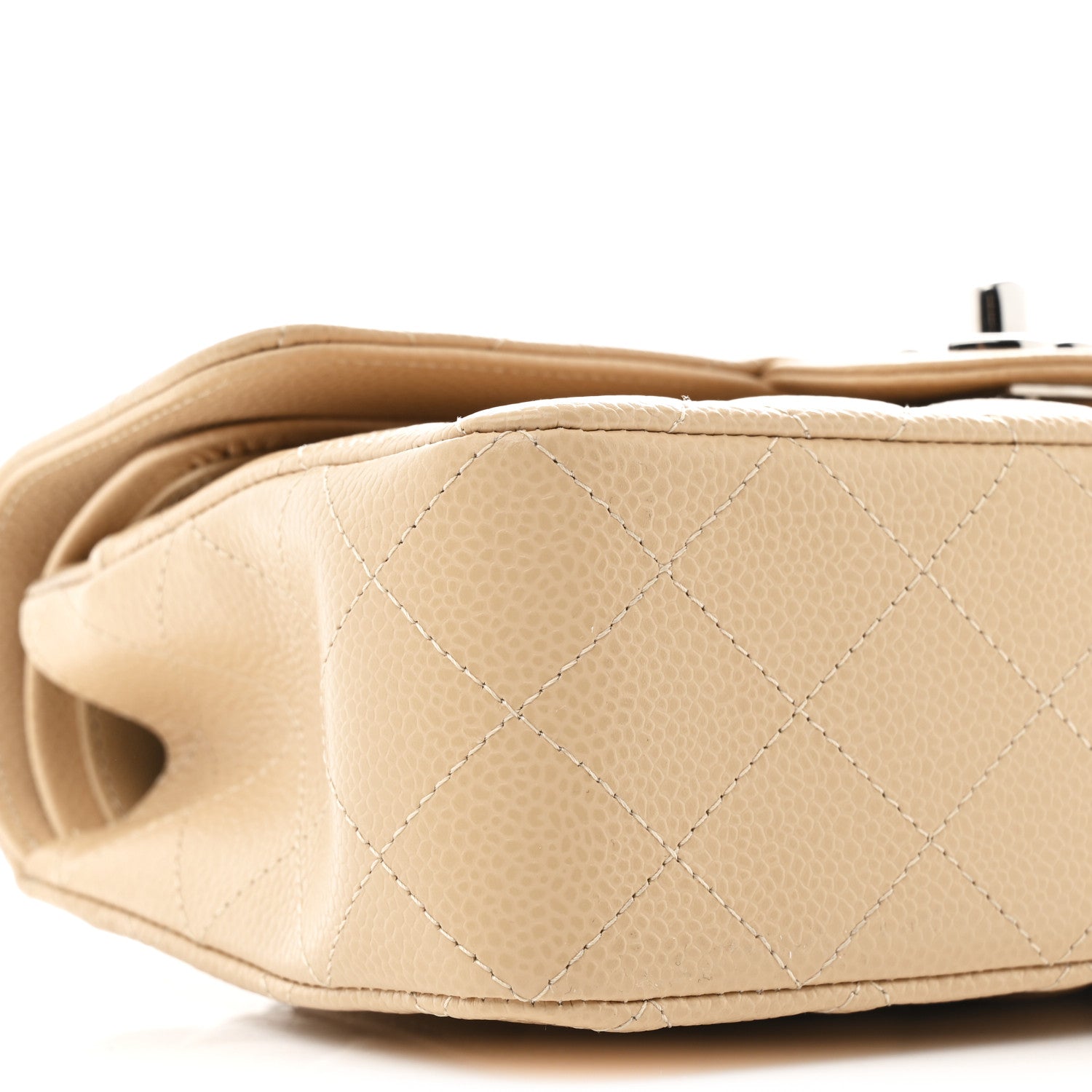 Chanel Caviar Quilted Small Double Flap Beige 9 of 11