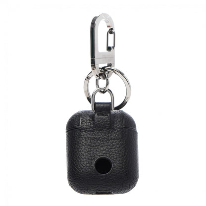 Christian Dior X SHAWN STUSSY Grained Calfskin Airpods Case Black 3 of 5