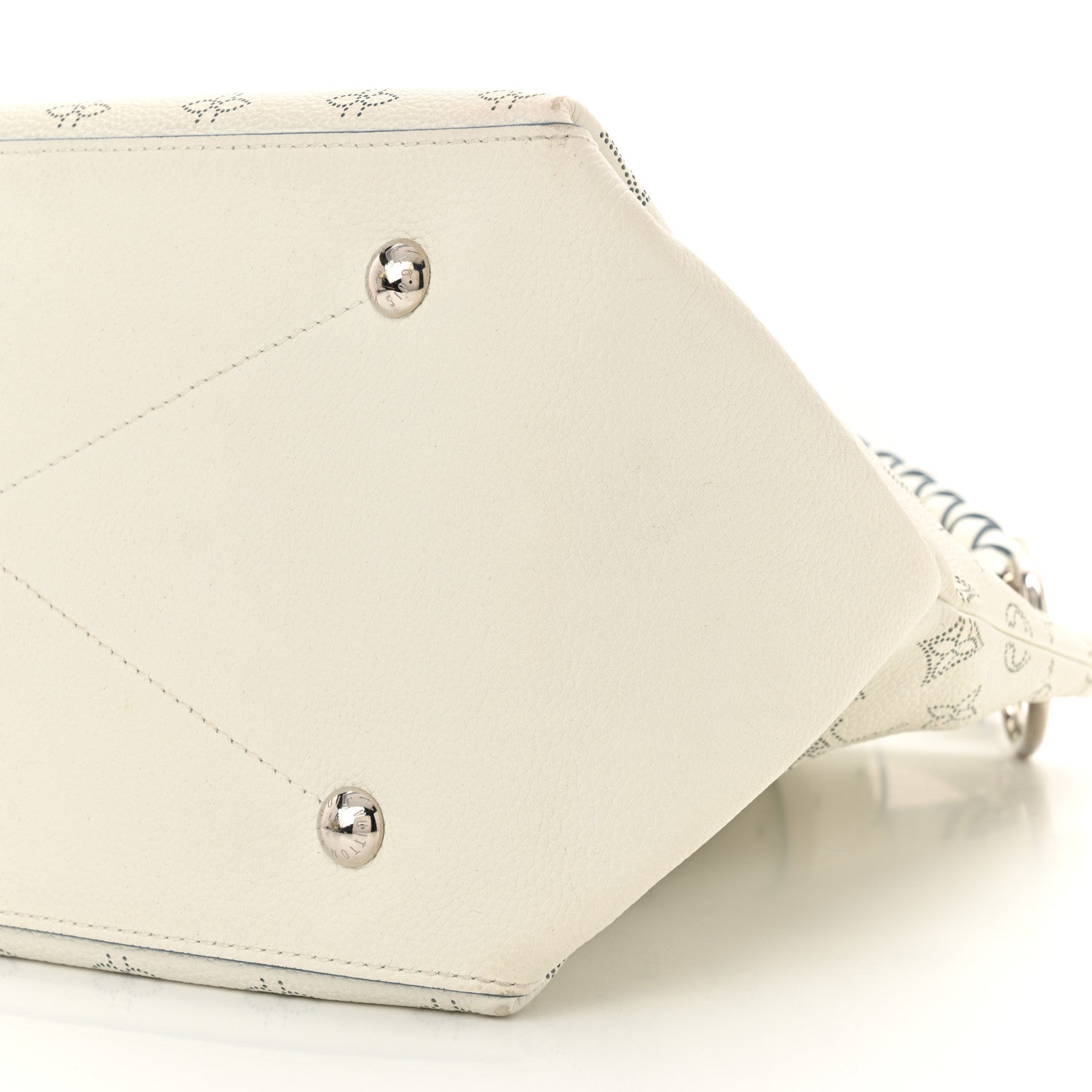 Louis Vuitton Mahina Beaubourg Hobo MM Snow Orage Blue 9 of 11