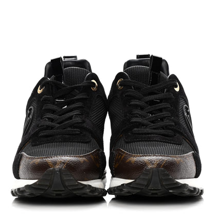 Louis Vuitton Suede Monogram Run Away Sneakers 37 Black 2 of 11