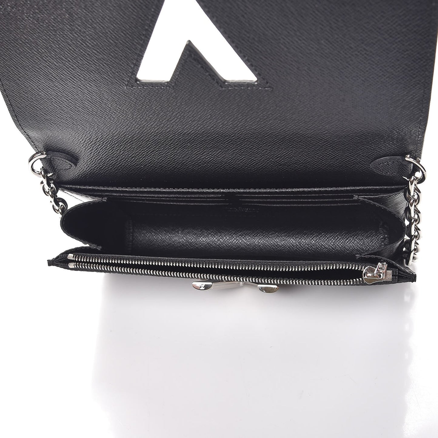 Epi Twist Chain Wallet Black