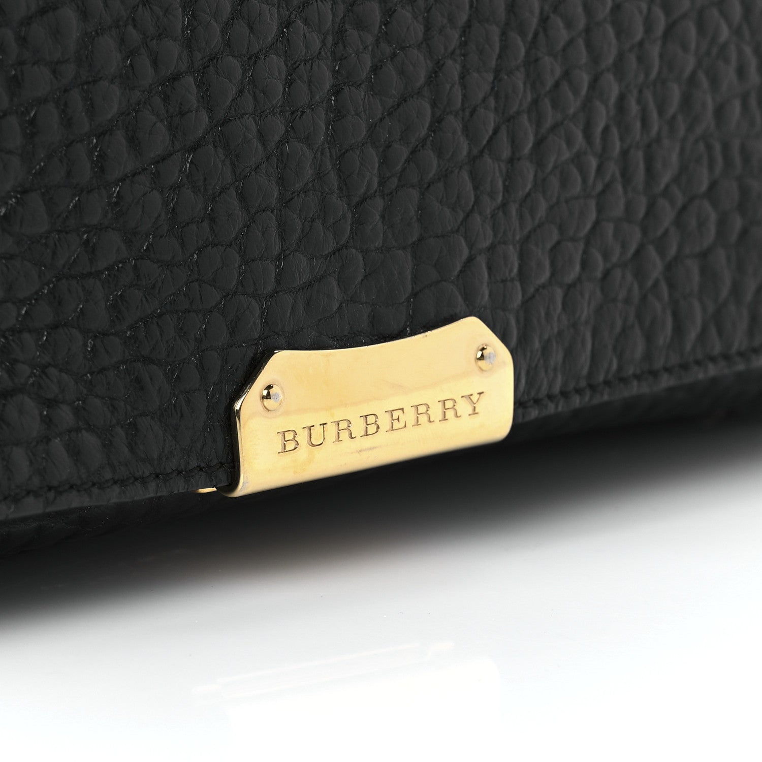 Burberry Signature Grain Small Madison Chain Clutch Black 5 of 10