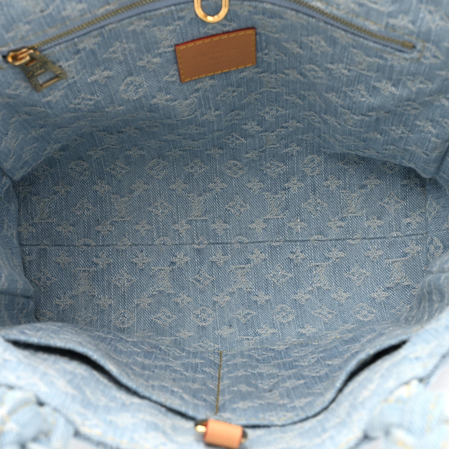 Louis Vuitton Monogram Washed Denim Let Go PM Sky Blue 5 of 9