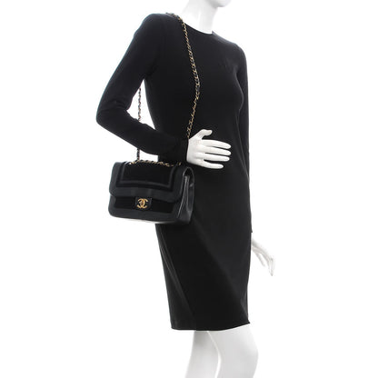 Chanel Metallic Lambskin Velvet Quilted Medium Flap Black 2 of 9