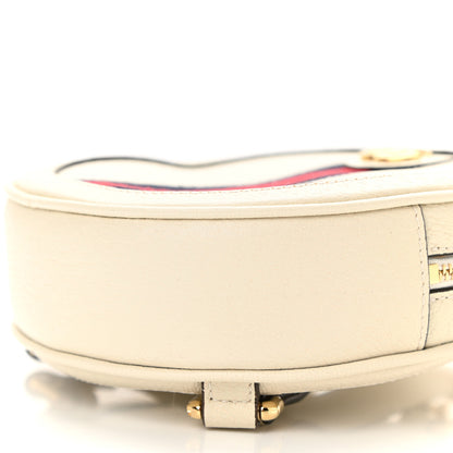 Gucci Textured Calfskin Web Mini Ophidia Round Backpack Mystic White 10 of 11