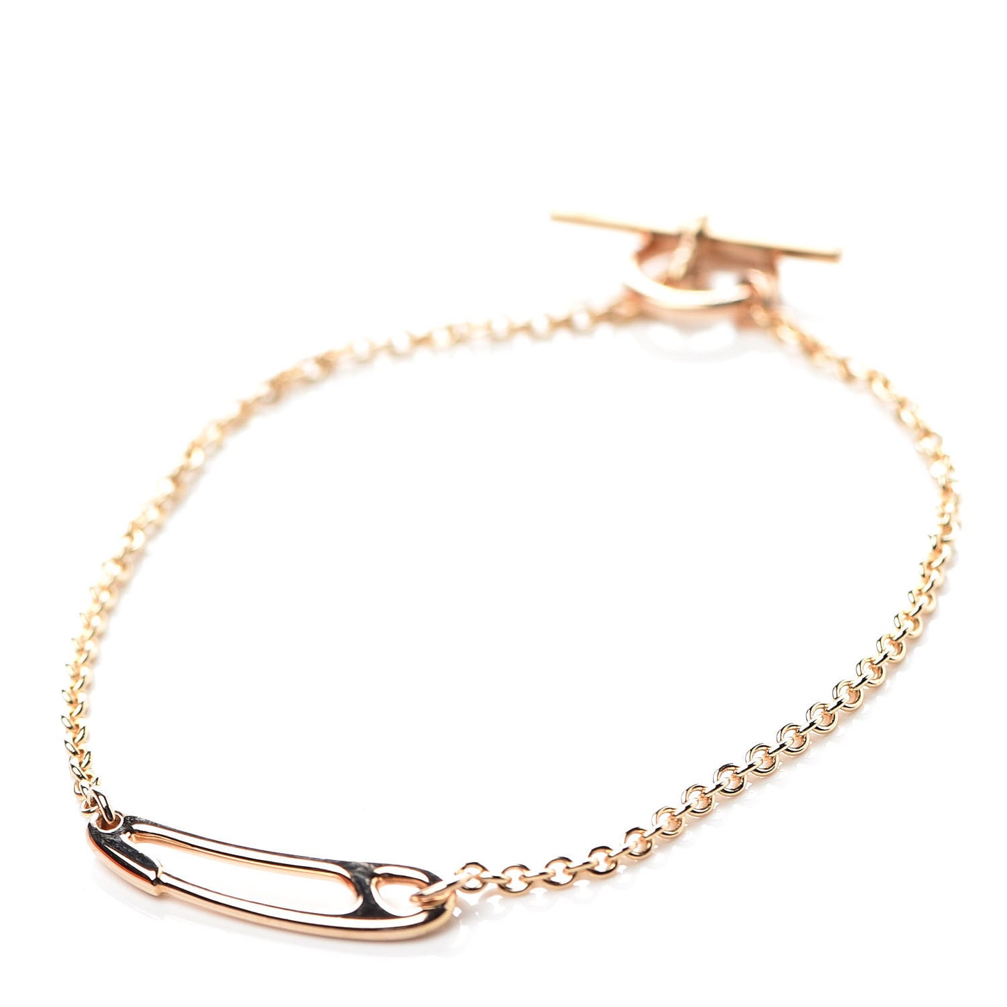 18K Rose Gold Mini Chaine d'Ancre Punk Bracelet SH