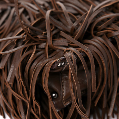 Prada Nappa Fringe Shopping Tote Noce 8 of 15